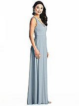 Side View Thumbnail - Mist Bella Bridesmaids Dress BB131