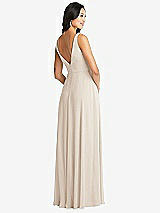 Rear View Thumbnail - Oat Bella Bridesmaids Dress BB131