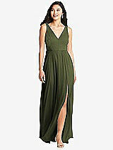 Front View Thumbnail - Olive Green Bella Bridesmaids Dress BB131