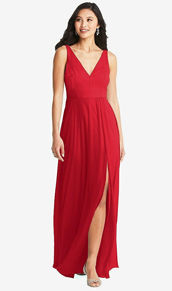 Front View - Parisian Red Bella Bridesmaids Dress BB131