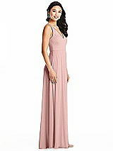 Side View Thumbnail - Rose - PANTONE Rose Quartz Bella Bridesmaids Dress BB131