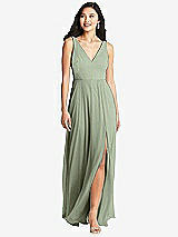 Front View Thumbnail - Sage Bella Bridesmaids Dress BB131