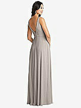 Rear View Thumbnail - Taupe Bella Bridesmaids Dress BB131