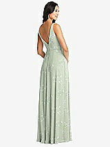 Rear View Thumbnail - Vintage Primrose Sage Bella Bridesmaids Dress BB131