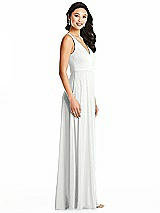 Side View Thumbnail - White Bella Bridesmaids Dress BB131