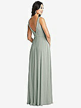 Rear View Thumbnail - Willow Green Bella Bridesmaids Dress BB131