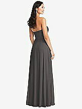 Rear View Thumbnail - Caviar Gray Bella Bridesmaids Dress BB132