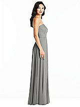 Side View Thumbnail - Chelsea Gray Bella Bridesmaids Dress BB132