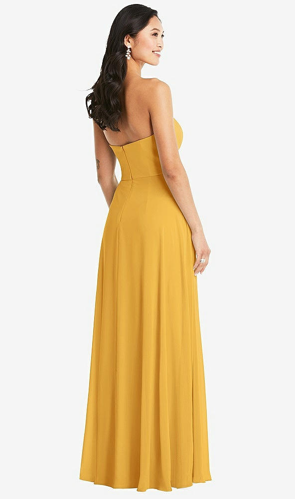 Back View - NYC Yellow Bella Bridesmaids Dress BB132