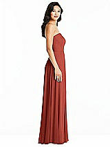 Side View Thumbnail - Amber Sunset Bella Bridesmaids Dress BB132