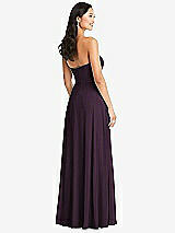 Rear View Thumbnail - Aubergine Bella Bridesmaids Dress BB132