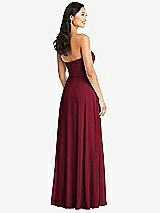 Rear View Thumbnail - Burgundy Bella Bridesmaids Dress BB132