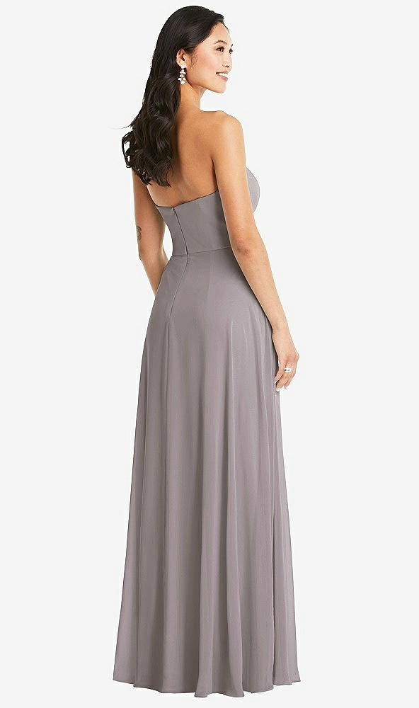 Back View - Cashmere Gray Bella Bridesmaids Dress BB132