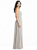 Side View Thumbnail - Oyster Bella Bridesmaids Dress BB132