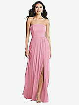 Front View Thumbnail - Peony Pink Bella Bridesmaids Dress BB132