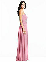 Side View Thumbnail - Peony Pink Bella Bridesmaids Dress BB132