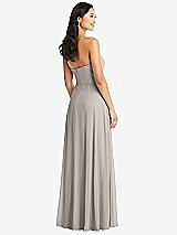 Rear View Thumbnail - Taupe Bella Bridesmaids Dress BB132