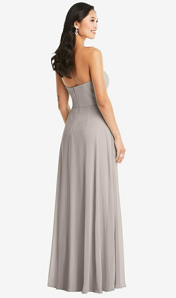 Back View - Taupe Bella Bridesmaids Dress BB132