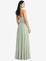 Rear View Thumbnail - Vintage Primrose Sage Bella Bridesmaids Dress BB132