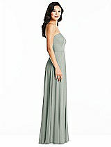 Side View Thumbnail - Willow Green Bella Bridesmaids Dress BB132