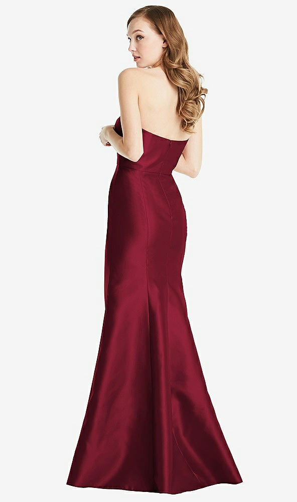 Back View - Burgundy Bella Bridesmaids Dress BB133