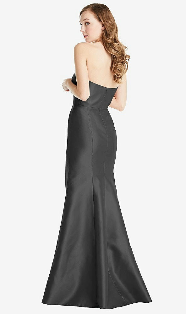 Back View - Pewter Bella Bridesmaids Dress BB133