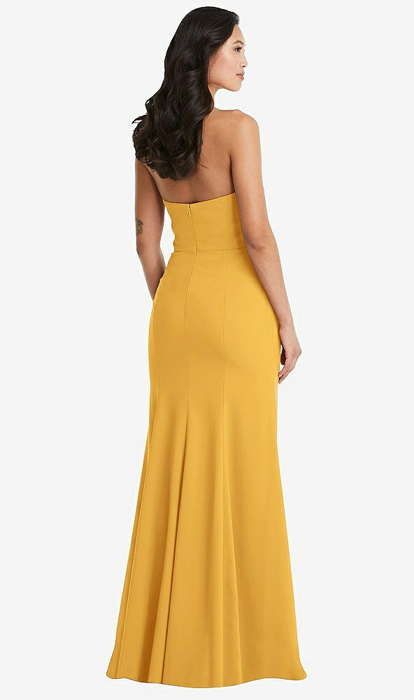 Back View - NYC Yellow Bella Bridesmaids Dress BB134