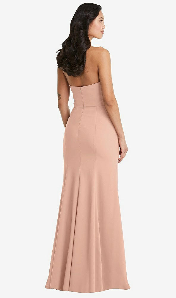 Back View - Pale Peach Bella Bridesmaids Dress BB134