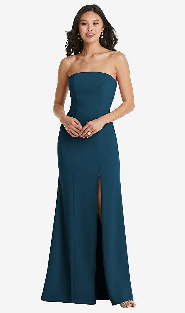 Front View - Atlantic Blue Bella Bridesmaids Dress BB134