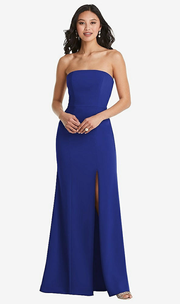 Front View - Cobalt Blue Bella Bridesmaids Dress BB134