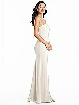 Side View Thumbnail - Ivory Bella Bridesmaids Dress BB134