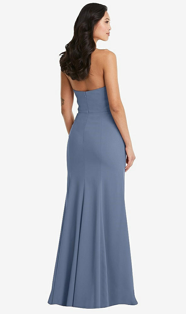 Back View - Larkspur Blue Bella Bridesmaids Dress BB134