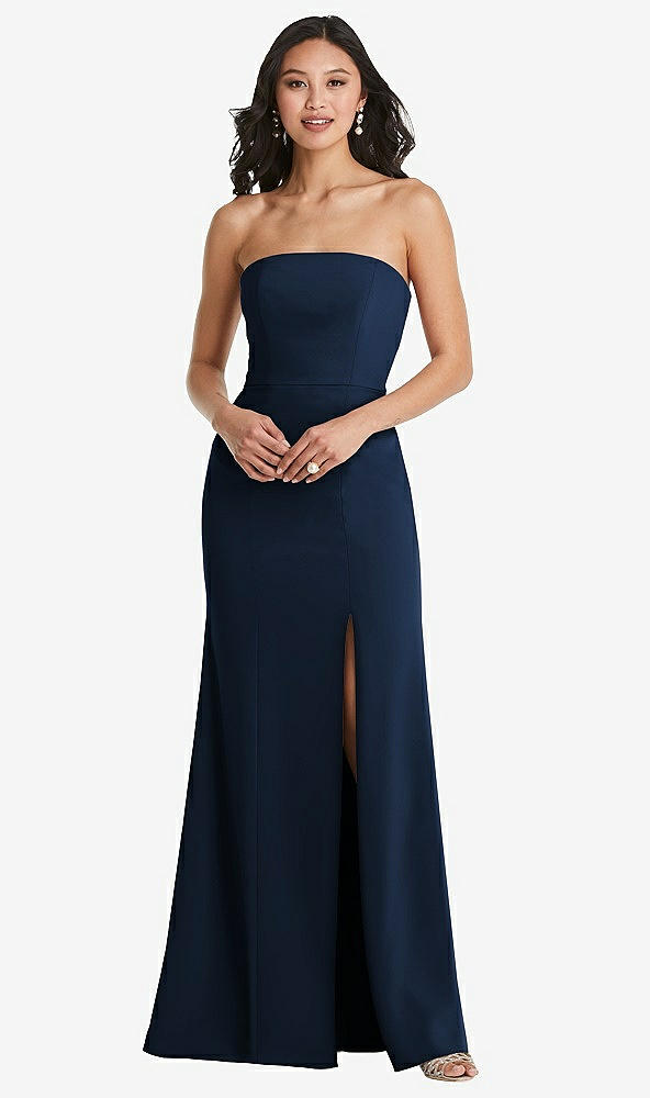 Front View - Midnight Navy Bella Bridesmaids Dress BB134