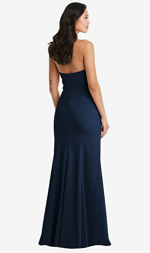 Back View - Midnight Navy Bella Bridesmaids Dress BB134