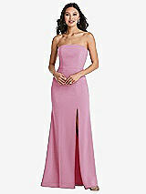 Front View Thumbnail - Powder Pink Bella Bridesmaids Dress BB134