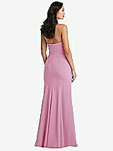 Rear View Thumbnail - Powder Pink Bella Bridesmaids Dress BB134