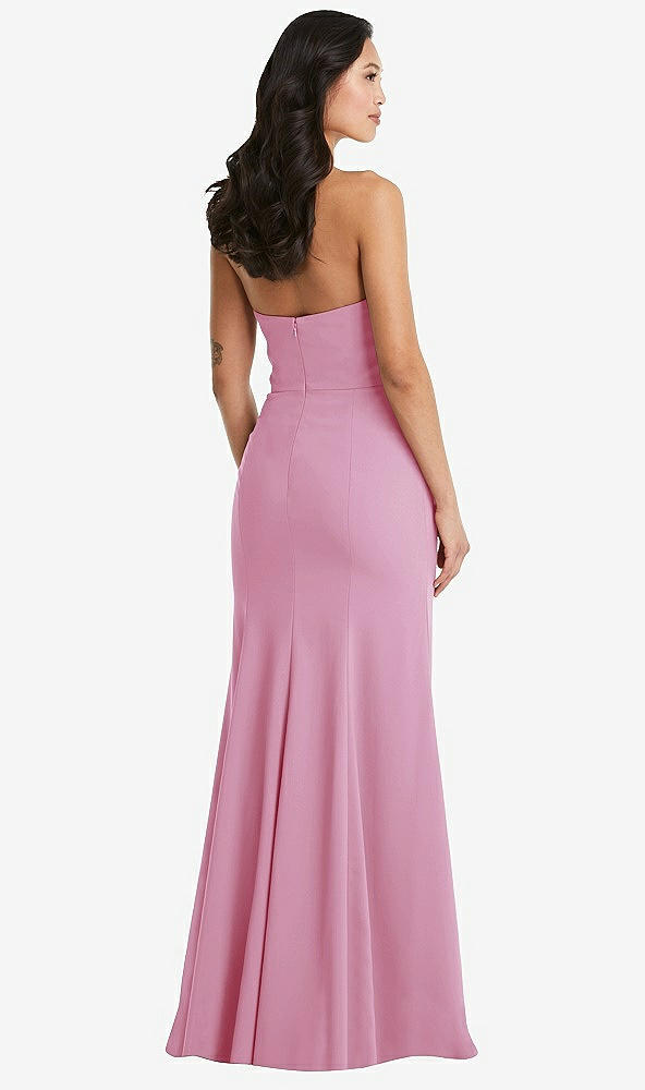 Back View - Powder Pink Bella Bridesmaids Dress BB134