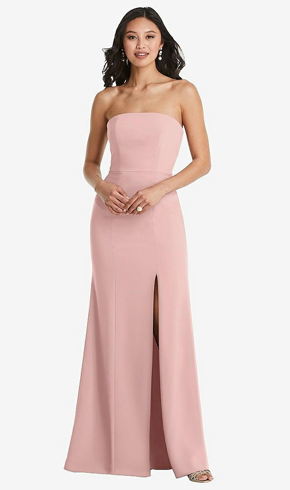 Front View - Rose - PANTONE Rose Quartz Bella Bridesmaids Dress BB134