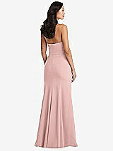 Rear View Thumbnail - Rose - PANTONE Rose Quartz Bella Bridesmaids Dress BB134