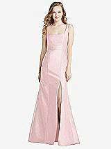 Front View Thumbnail - Ballet Pink Bella Bridesmaids Dress BB135