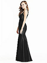 Side View Thumbnail - Black Bella Bridesmaids Dress BB135