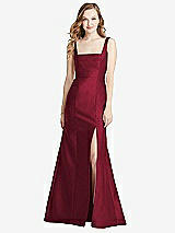 Front View Thumbnail - Burgundy Bella Bridesmaids Dress BB135