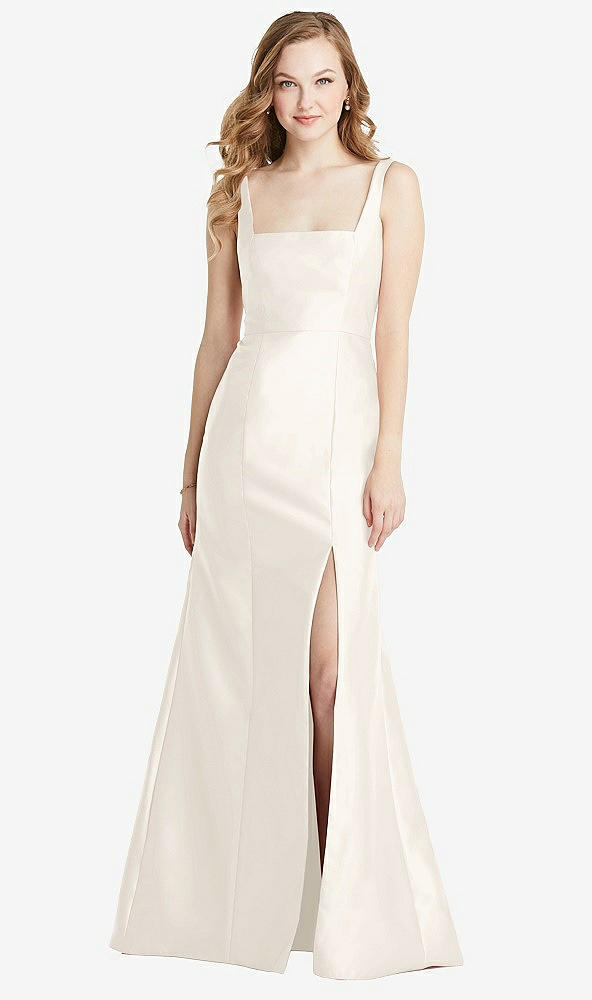 Front View - Ivory Bella Bridesmaids Dress BB135