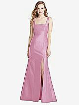 Front View Thumbnail - Powder Pink Bella Bridesmaids Dress BB135