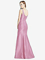 Rear View Thumbnail - Powder Pink Bella Bridesmaids Dress BB135