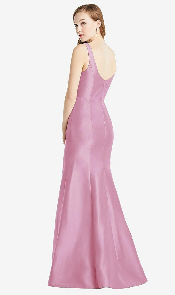 Back View - Powder Pink Bella Bridesmaids Dress BB135