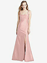 Front View Thumbnail - Rose - PANTONE Rose Quartz Bella Bridesmaids Dress BB135