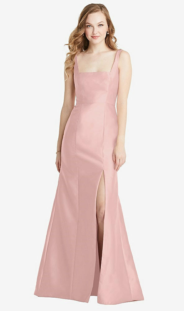 Front View - Rose - PANTONE Rose Quartz Bella Bridesmaids Dress BB135