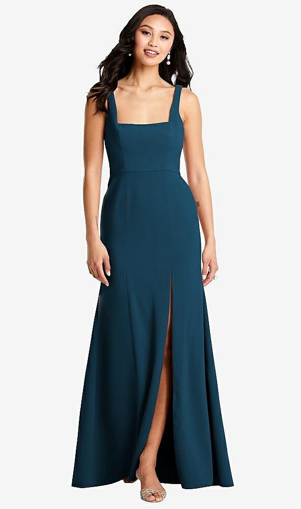 Front View - Atlantic Blue Bella Bridesmaids Dress BB136