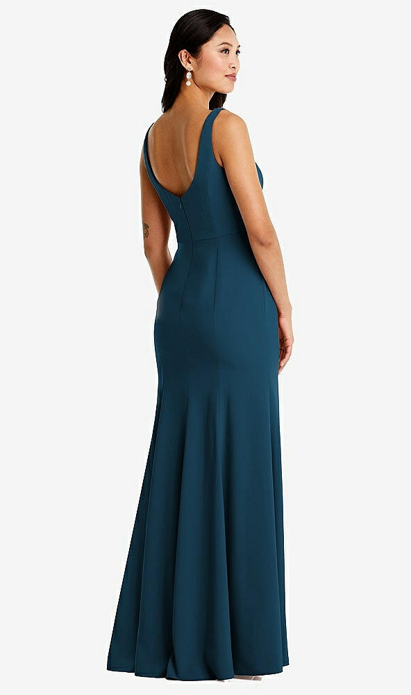 Back View - Atlantic Blue Bella Bridesmaids Dress BB136